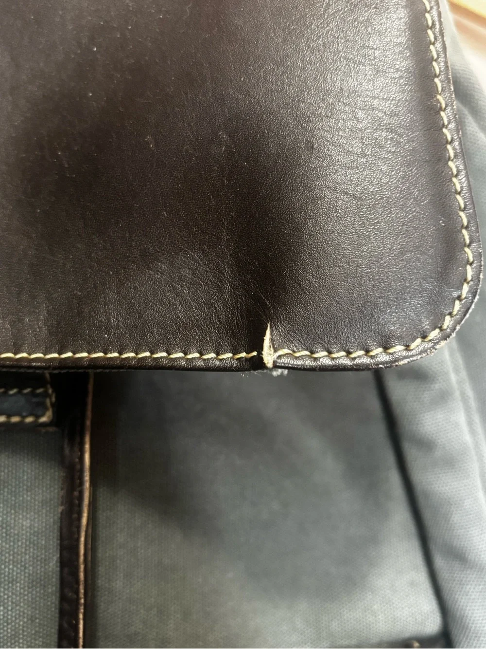 Men's Black Canvas & Leather Backpack - Stylish Everyday Bag